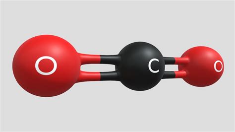 3D Model of C02 .